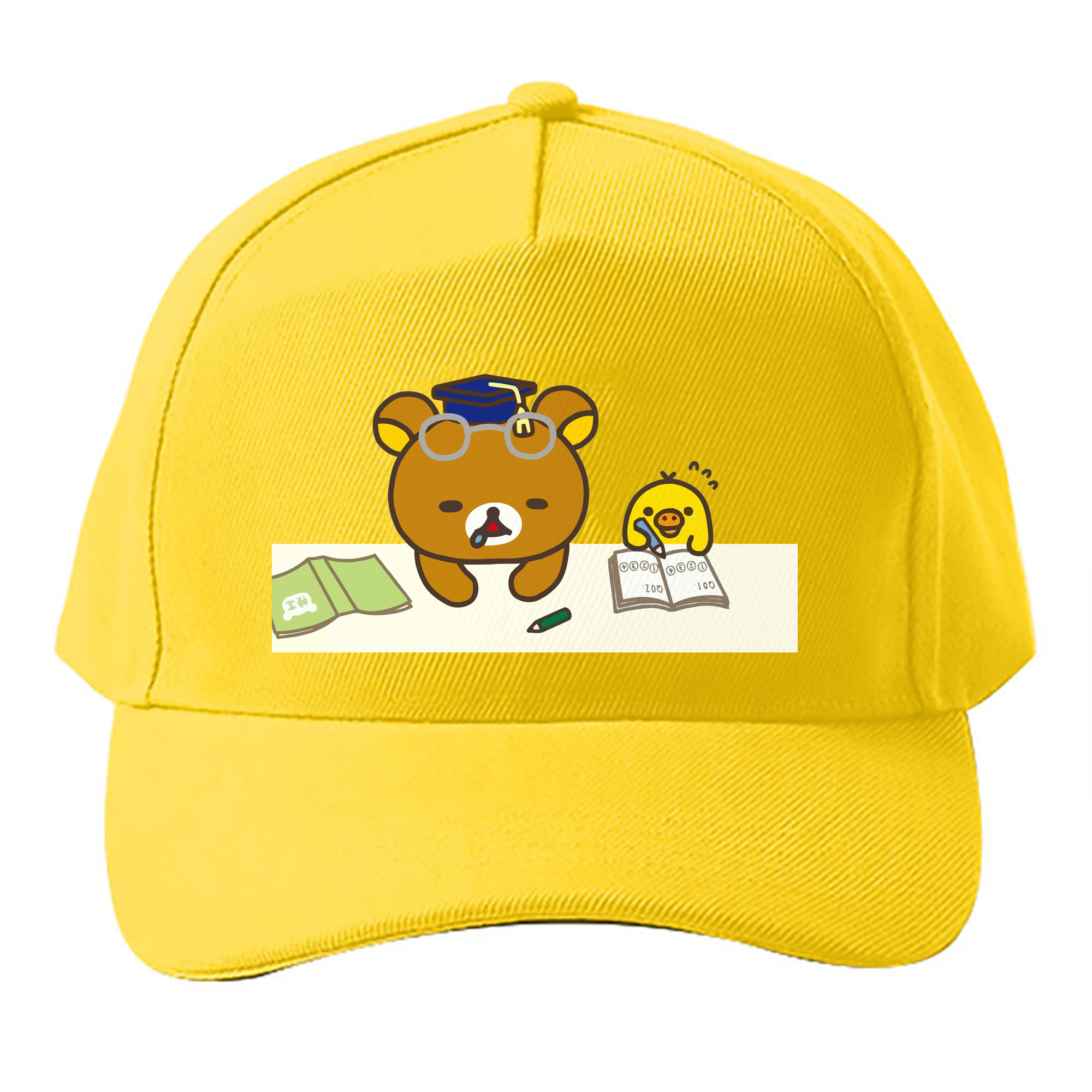 （画像用） リラックマ リラックマ キイロイトリ Rilakkuma Korilakkuma Kiiroitori ベースボールキャップ 綿100％ 男女兼用 帽子 スポーツ